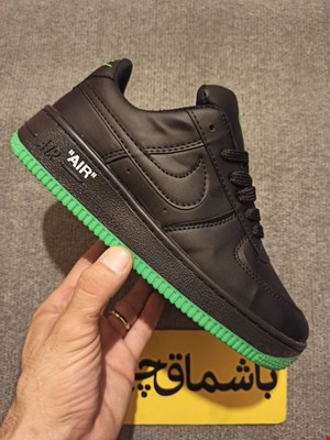 نایک ایر فورس مشکی سبز کد 30